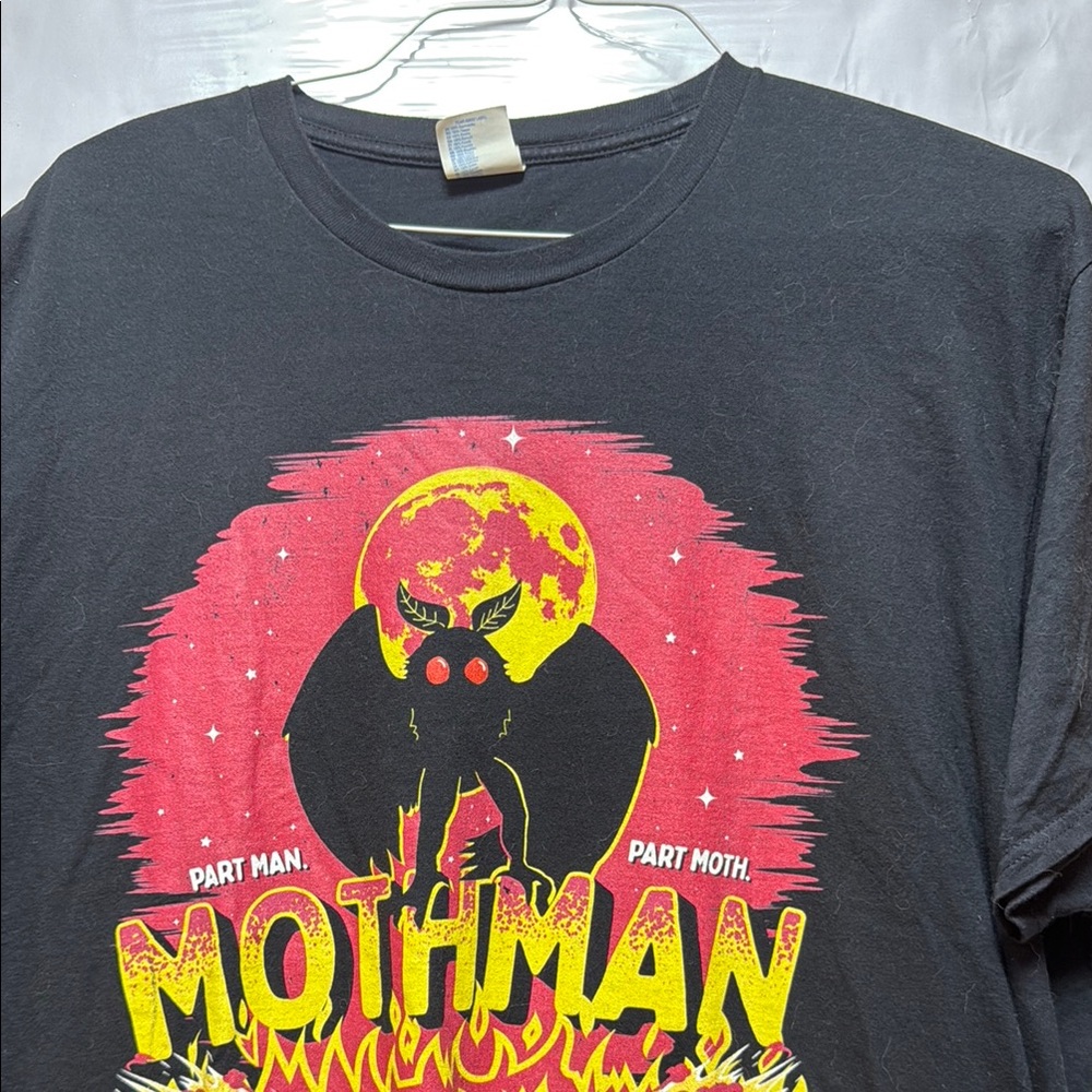 Black and Red Mothman Short Sleeve Tee